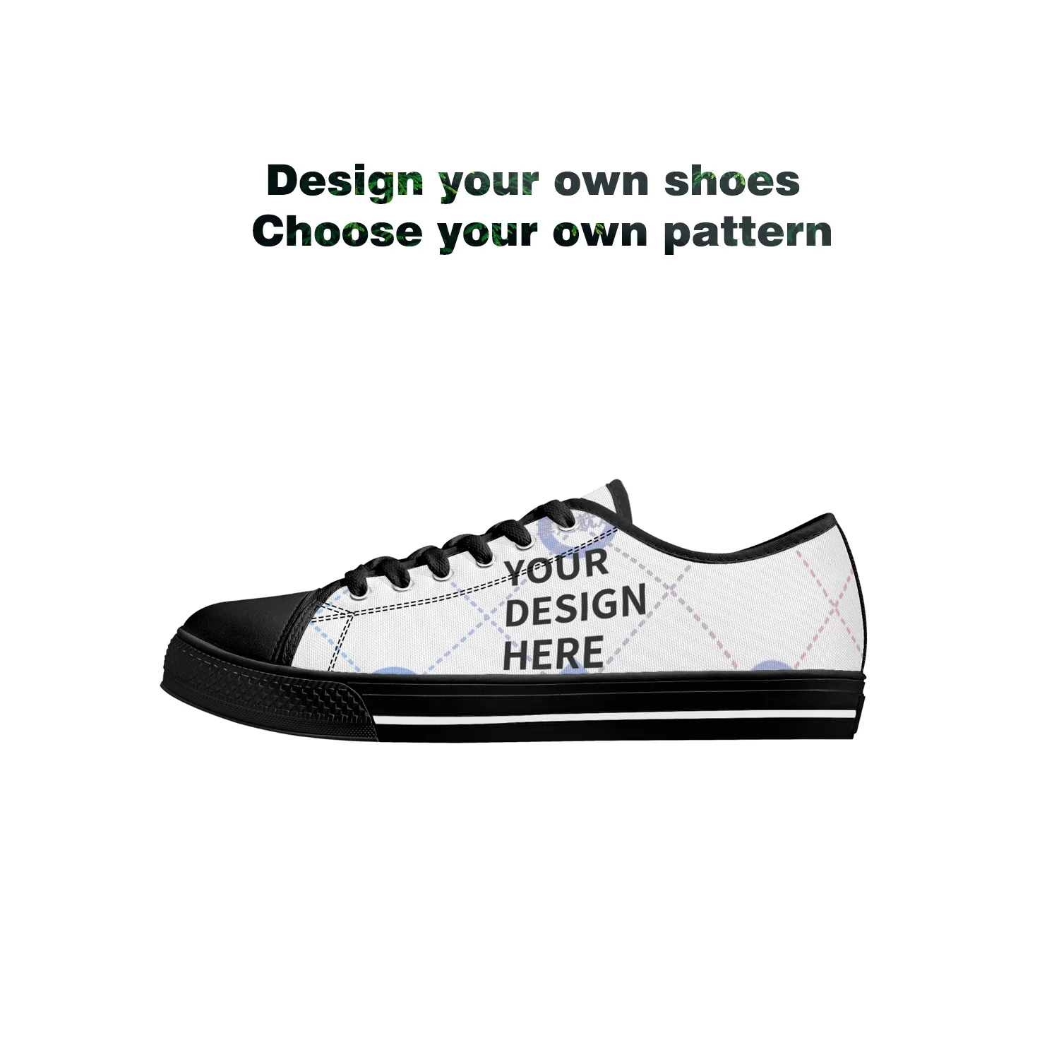 Men Shoes Eu To Us - أحذية قماشية منخفضة الارتفاع قابلة للتخصيص،