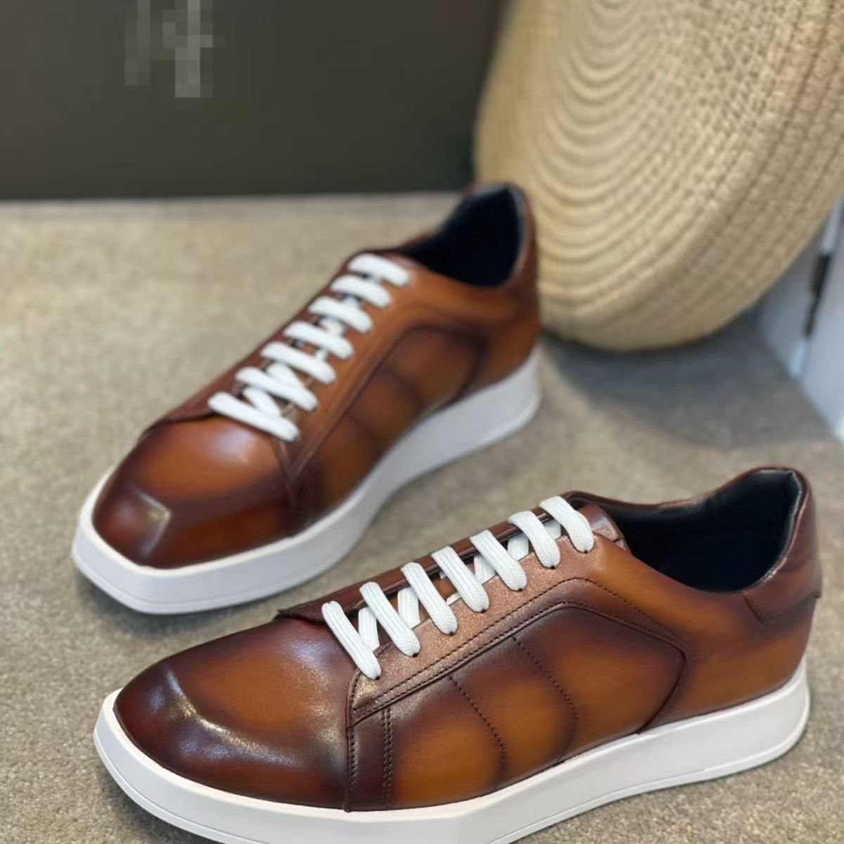 Men Shoes Eu To Us - سوبر كبيرة الحجم جلد البقر الحقيقي
