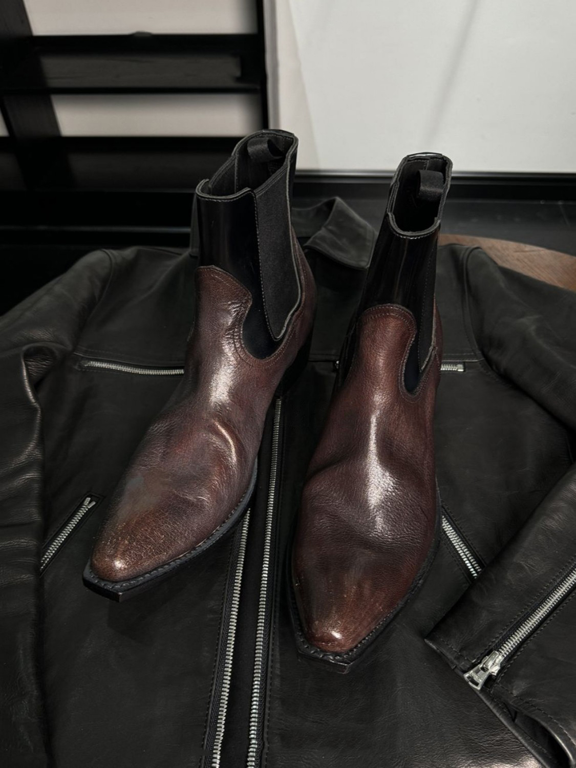 Men'S Shoes Smart - أحذية تشيلسي رجالية سوداء من الجلد