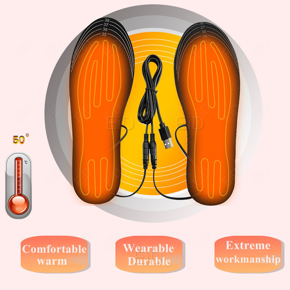 USB التدفئة النعال قدم شتاء دا - مراجعة Men Shoes Eid وسعره