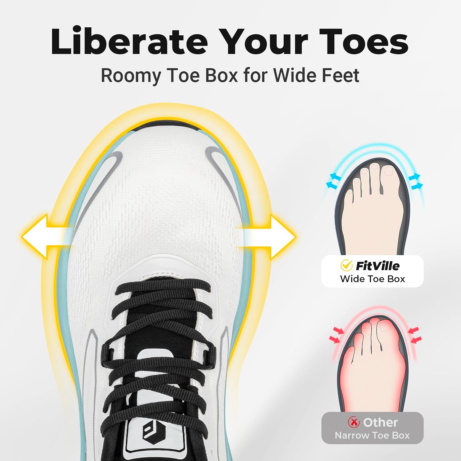 أحذية FitVille الرياضية للرجال - مراجعة Men'S Shoes Plantar Fasciitis وسعره
