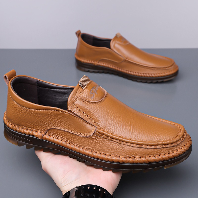 الرجال أحذية من الجلد الحقيقي  - مراجعة Men'S Shoes Size 43 In Us وسعره