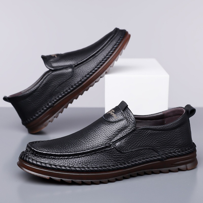 الرجال أحذية من الجلد الحقيقي  - مراجعة Men'S Shoes Size 43 In Us وسعره