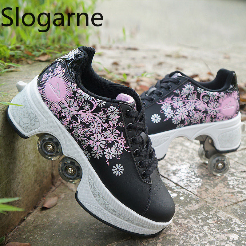 النساء 4 عجلات تشوه زلاجات دوا - مراجعة Men'S Shoes To Women'S وسعره