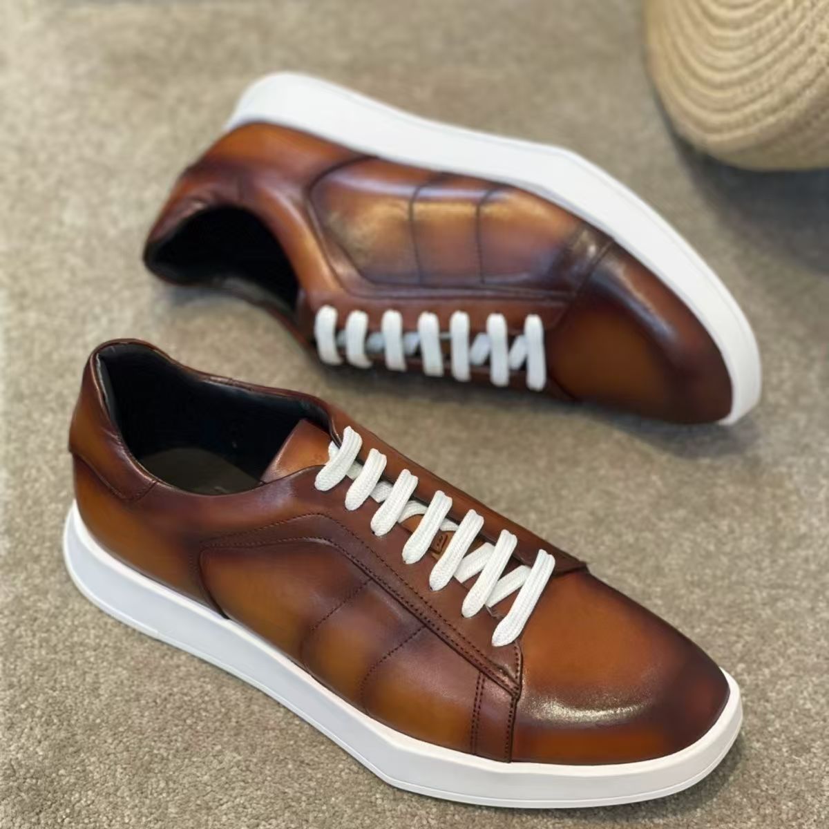 سوبر كبيرة الحجم جلد البقر الح - مراجعة Men Shoes Eu To Us وسعره