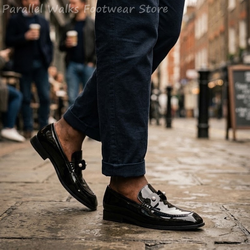 أحذية رجالية سوداء لامعة من ال - مراجعة Men'S Shoes Smart وسعره