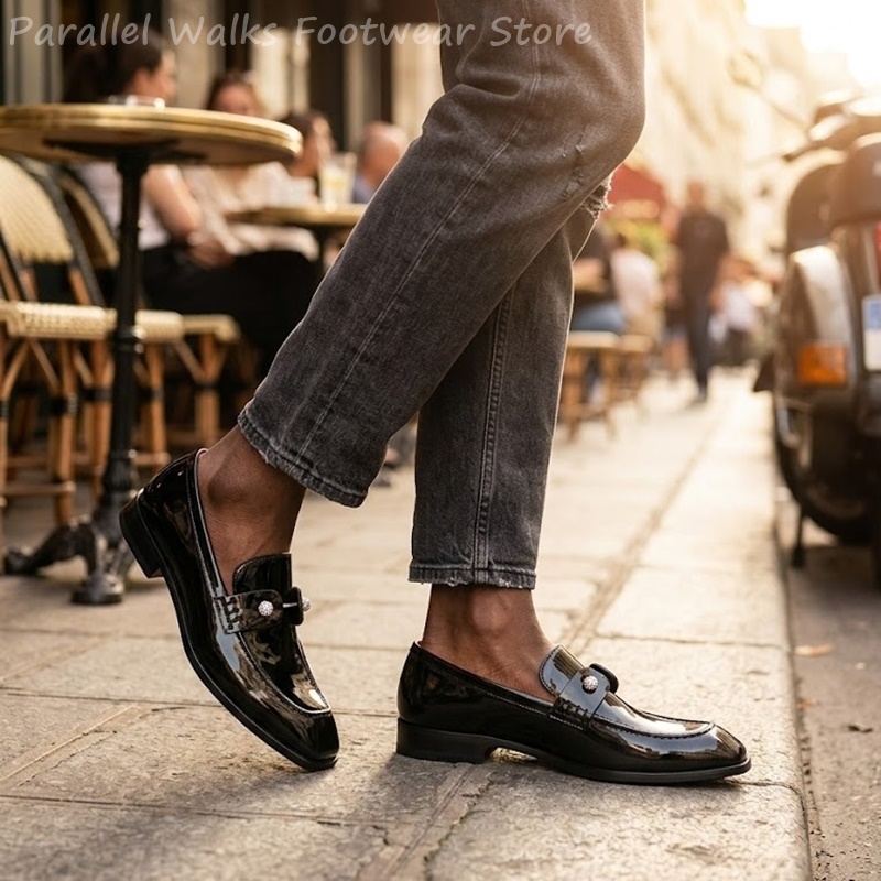 أحذية رجالية سوداء لامعة من ال - مراجعة Men'S Shoes Smart وسعره