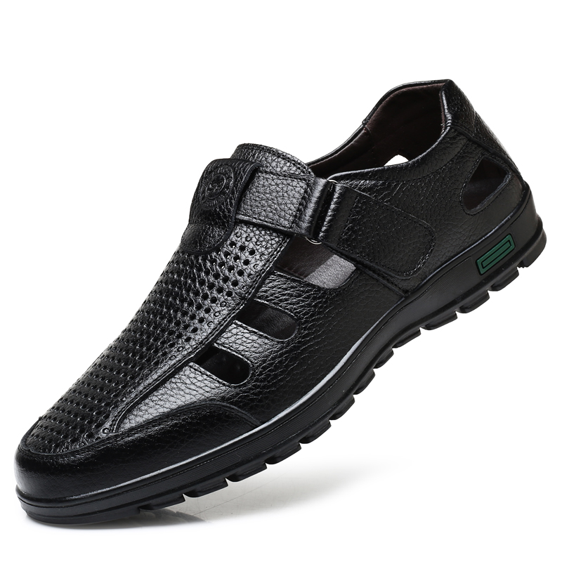 صنادل رجالية من الجلد الطبيعي  - مراجعة Men Shoes Eu To Us وسعره