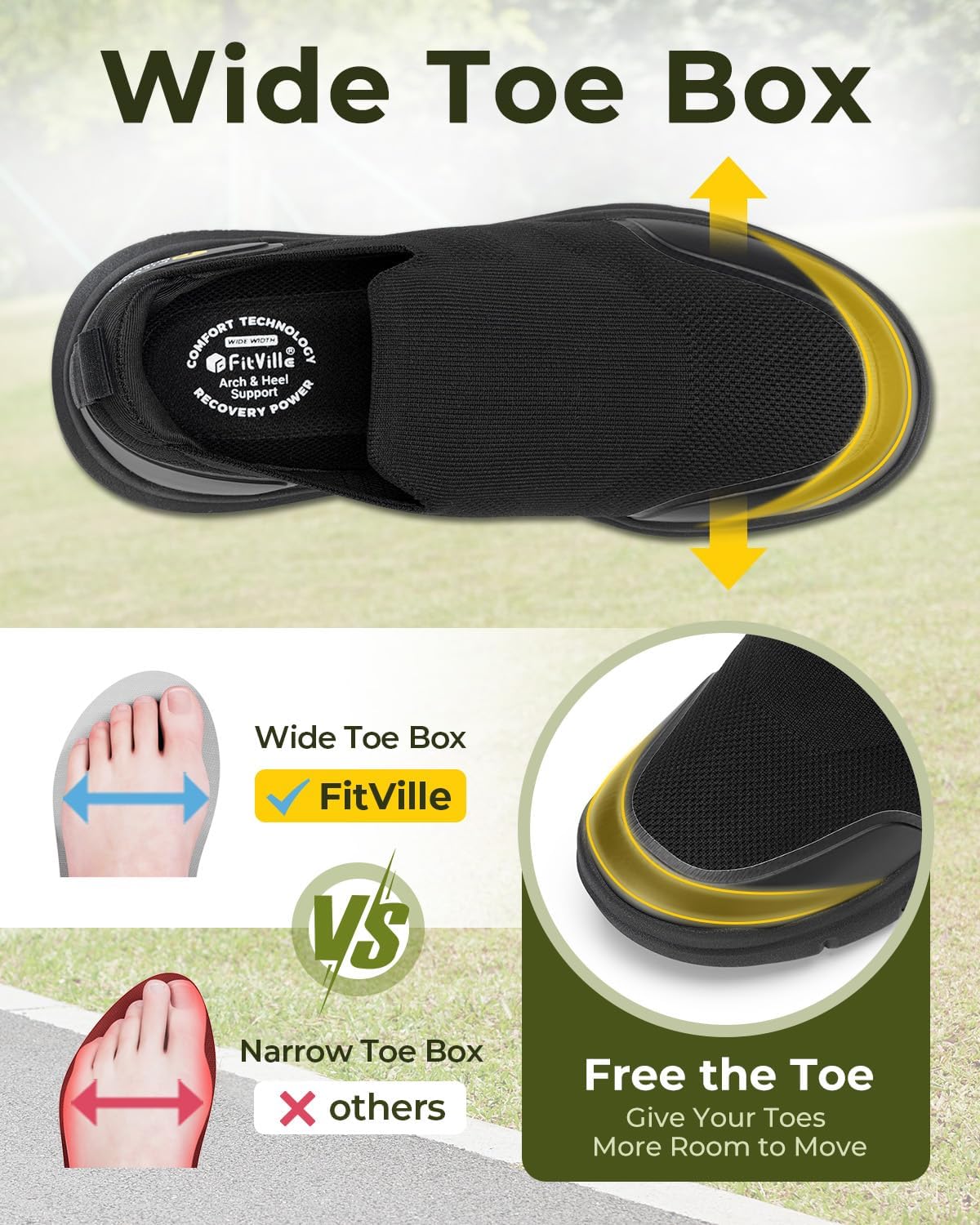 أحذية فيت فيل للرجال ذات تصميم - مراجعة Men'S Shoes Plantar Fasciitis وسعره